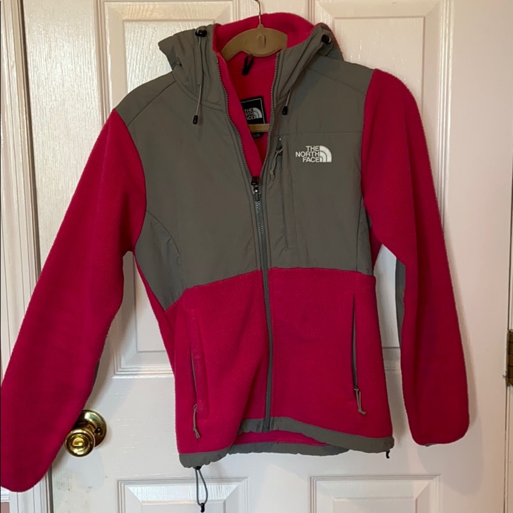 Pink NORTHFACE fleece jacket